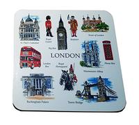 Artistic London Beverage Souvenir Coasters, Set of 4 Coasters! Artistique! / Künstlerisch! / Artistico! / artístico! Dessous de verre! / Untersetzer! / Coasters! / Posavasos!