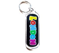 Artistic London Stylish Word Key Ring / Keyring / Key Chain / Keychains! Artistique! / Künstlerisch! / Artistico! / artístico! Charming British Collectible! Charmant! / Reizend! / Affascinante! / Encantador!