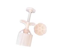 Artistic Lotus Detail Easy Press Cake Mold with 2 Capacity Options ABS for Family Baking Holiday Cooking Home Baking Set