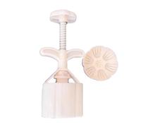 Artistic Lotus Detail Easy Press Cake Mold with 2 Capacity Options ABS for Family Baking Holiday Cooking Home Baking Set