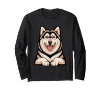 Artistic Mal Sled Dog Northern Alaskan Malamute Long Sleeve T-Shirt