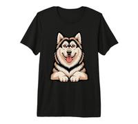 Artistic Mal Sled Dog Northern Alaskan Malamute Premium T-Shirt