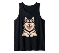 Artistic Mal Sled Dog Northern Alaskan Malamute Tank Top