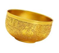Artistic Metal Treasure Vessel Wealth Bowl Fengshui Home Office Desktop Decors Good Fortunes And Abundances Display Metal Offering Bowl For Wealth