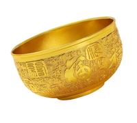 Artistic Metal Treasure Vessel Wealth Bowl Fengshui Home Office Desktop Decors Good Fortunes And Abundances Display Metal Fortunes Bowl
