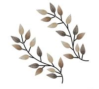 Artistic Metal Wall Decor Featuring Olive Branch and Leaf Vine Design for Elegant Living Room Office or Outdoor Patio Home Accent