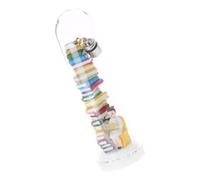 Artistic Miniature Book Stack Nightlight in Vessel Resins Reader Library Statue LED Lamp for Bedsides Table Display Resins Reading Figurine Lamp