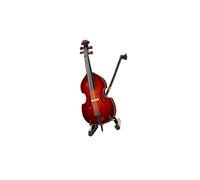 Artistic Miniature Cello Wood Art Bows Stand Unique Decor Piece Wood Cello Copy