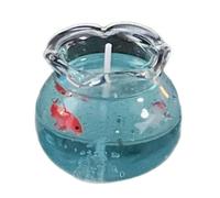 Artistic Miniature Fish Tanks Scented Waxes for Meditations Decors and Stress Relief Home Offices Desk Gift Small Bubble Fish Tanks Scented