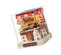 Artistic Miniature Scene Building Set Street Scene Wooden Craft House Assembly Kit Luxury Motor Skills Handcrafted Miniature Assembly Kit