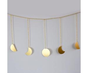Artistic Moon Phase Wall Hanging Boho Metal Garland for Enchanting Space Decor (large)