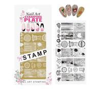 Artistic Nails Transfer Plate Metal Stencil for Precise Gel Polish Application and Lasting Durability Stainless Steels Nails Art Template