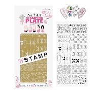 Artistic Nails Transfer Plate Metal Stencil for Precise Gel Polish Application and Lasting Durability Stainless Steels Nails Art Template