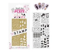 Artistic Nails Transfer Plate Metal Stencil for Precise Gel Polish Application and Lasting Durability Stainless Steels Nails Art Template