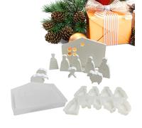 Artistic Nativity Figure Stencil - Resin and Chocolate Mould, Model for Jesus and Decorative Figures, Craft Mould with Nite Intricate Details | for Crafts and P