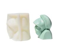 Artistic Old Man Portrait Scented Mold Silicone Elderly Portrait Mold for Scented Making Craft Enthusiasts