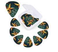 Artistic Origami Print Guitar Picks 12 Pack with Organizer Storage Box Guitar Accessories Ukulele for Acoustic Guitar Bass Gift of the Day