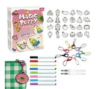 Artistic Painting Sets,Creative Fun Painting Set with 12 Colors,3D Effect Drawing Kit for Boys New Year Kindergarten Birthday Garden