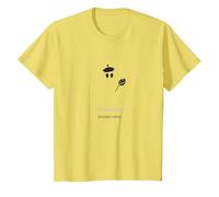Artistic Phantom: Beret-Wearing Specter with Palette T-Shirt, Kids, Lemon, 2 Years