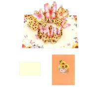 Artistic Popup Flower And Butterfly Card Unique Popup With Flowers And Butterfly For Collector And Gifts Giver All Ages Gifts