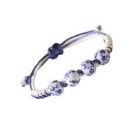 Artistic porcelain beads with delicate patterns and vibrant colors, personalized design for unique style, handmade ceramic