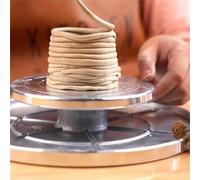 Artistic Pottery Turntable Double Sided Aluminum Base for 360 Degree Rotating Crafting Perfect for Sculptors and Hobby Enthusiasts (20cm（under 12cm）)