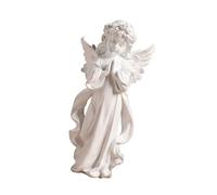 Artistic Praying Little Cherub Girl Statue Resin Desktop Display Piece Nordic Collectible Ornament Home Decoration Craft Cute Girl Angel Tabletop Ornament