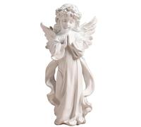 Artistic Praying Little Cherub Girl Statue Resin Desktop Display Piece Nordic Collectible Ornament Home Decoration Craft Angel Girl Resins Sculpture