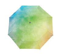 Artistic Rainbow Oil Painting Umbrella Windproof Automatic Foldable Umbrells Auto Open Close for Men Women Kids