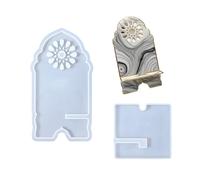 Artistic Resin Craft Mold for Phone Stands Detachable H Shape Design with Travel Friendly Assembly Arabic Phone Accessory Mold