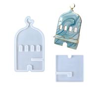 Artistic Resin Craft Mold for Phone Stands Detachable H Shape Design with Travel Friendly Assembly Jewelry Making Silicone Resin Mold