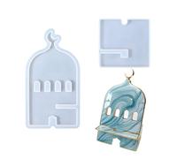 Artistic Resin Craft Mold for Phone Stands Detachable H Shape Design with Travel Friendly Assembly Resin Phone Stand Craft Mold