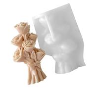 Artistic Rose Detail Silicone Craft Mould Easy Wax Removal Chocolate Scent Creation Reusable Silicone Craft Mold