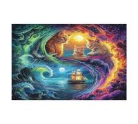 Artistic Scenery 1000 Piece Jigsaw Puzzle for Adults Imagining Space Home Library Decor Intellectual Challenge Precision Cut for Intellectuals 1000 PCS