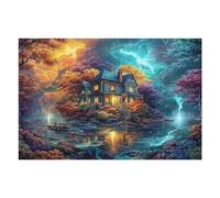 Artistic Scenery 1000 Piece Jigsaw Puzzle for Adults Teens Imagining Space Post Work Wind Down Mind Calming Whimsical Design for Friends 1000 PCS