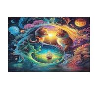 Artistic Scenery 1000 Piece Jigsaw Puzzle for Adults Teens Imagining Space Post Work Wind Down Mind Calming Whimsical Design for Friends 1000 PCS