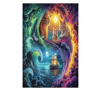 Artistic Scenery 1000 Piece Jigsaw Puzzle Pack Imagining Space Teens Beginners Cognitive Development Puzzle Fans Group Play Anniversary Premium Cardboard 1000 PCS