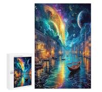 Artistic Scenery 1000 Piece Jigsaw Puzzles Adults Kids Imagining Space Jigsaws Post-Work Relaxation Tool Challenging Friends Family Decor 1000 PCS
