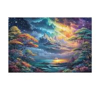 Artistic Scenery 1000 Piece Premium Jigsaw Puzzle Imagining Space Adult Jigsaws Brain Training Hobby Home Decor Winter Gift Unique Shaped Recycled Material 1000 PCS