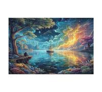 Artistic Scenery 1000 Piece Premium Jigsaw Puzzle Imagining Space Adult Jigsaws Brain Training Hobby Home Decor Winter Gift Unique Shaped Recycled Material 1000 PCS