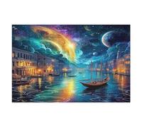 Artistic Scenery 1000 Piece Premium Jigsaw Puzzle Imagining Space Adult Jigsaws Brain Training Hobby Home Decor Winter Gift Unique Shaped Eco Friendly Material 1000 PCS