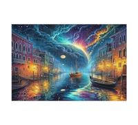 Artistic Scenery 1000 Pieces Classic Jigsaw Puzzle Imagining Space Puzzle for Adults Concentration Training Wall Art Mental Exercise Cardboard 1000 PCS