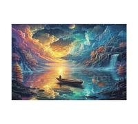 Artistic Scenery 1000 Pieces Set Classic Jigsaw Puzzle Imagining Space Couple Puzzle Partners Mind Relaxation Wall Decor Easter New Year Creativity & Gift Giving 1000 PCS