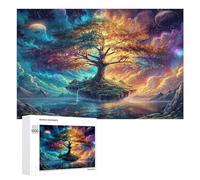 Artistic Scenery 1000Pc Jigsaw Puzzles Adults Children Imagining Space Jigsaws Post-Exam Relaxation Challenging Design Great Gift Students Stress Reliever 1000 PCS