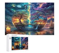 Artistic Scenery 1000Pc Jigsaw Puzzles Adults Children Imagining Space Jigsaws Post-Exam Relaxation Challenging Design Great Gift Students Stress Reliever 1000 PCS