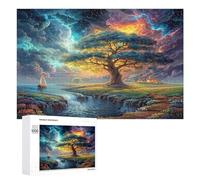 Artistic Scenery 1000Pc Jigsaw Puzzles Adults Children Imagining Space Jigsaws Post-Exam Relaxation Challenging Design Great Gift Students Stress Reliever 1000 PCS
