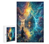 Artistic Scenery 1000Pc Jigsaw Puzzles Adults Children Imagining Space Jigsaws Post-Exam Relaxation Challenging Design Great Gift Students Stress Reliever 1000 PCS
