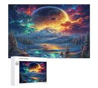 Artistic Scenery 1000Pc Jigsaw Puzzles Adults Children Imagining Space Jigsaws Post-Retirement Leisure Challenging Puzzle Great Gift Seniors Stress Reliever 1000 PCS