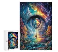 Artistic Scenery 1000Pc Jigsaw Puzzles Suitable Adults Children Imagining Space Jigsaws Festive Gathering Family Bonding Whimsical Design Great Gift Loved Ones 1000 PCS