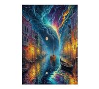 Artistic Scenery 300 Piece Jigsaw Puzzle for All Ages Imagining Space Housewarming Party Activity Group Bonding Smooth Edges Home Decor Icebreaker 300 PCS
